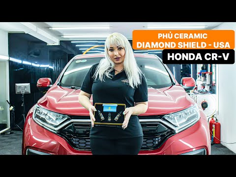 Honda CRV phủ Ceramic Diamond Shield: Đỏ rực, bóng mượt