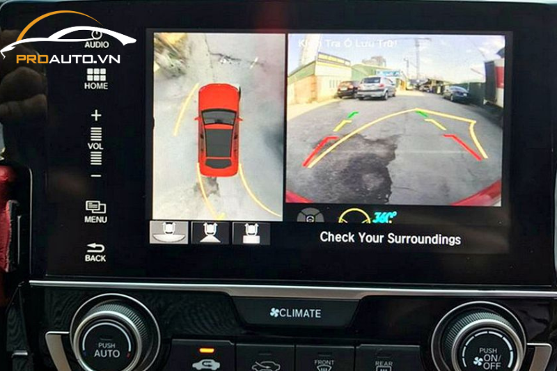 Camera 360 ô tô giúp loại bỏ điểm mù khi tham gia giao thông