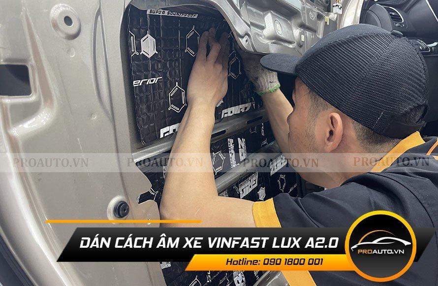 Dán cách âm xe Vinfast Lux A2.0