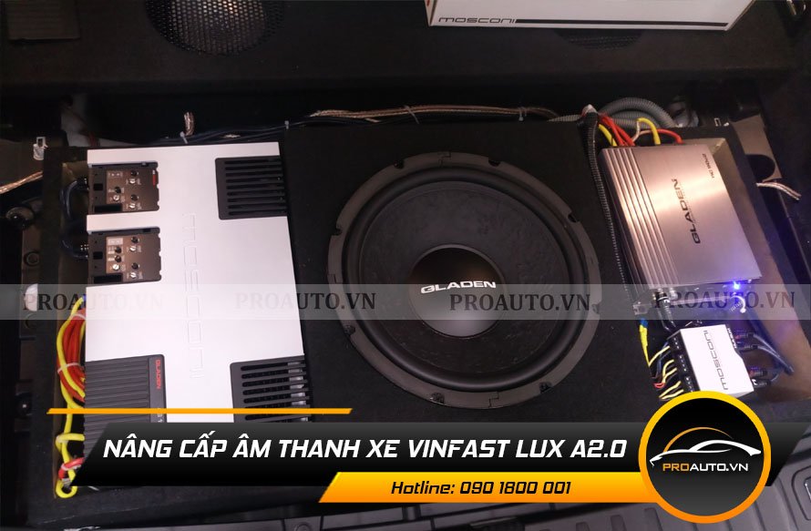 Nâng cấp âm thanh xe Vinfast Lux A2.0