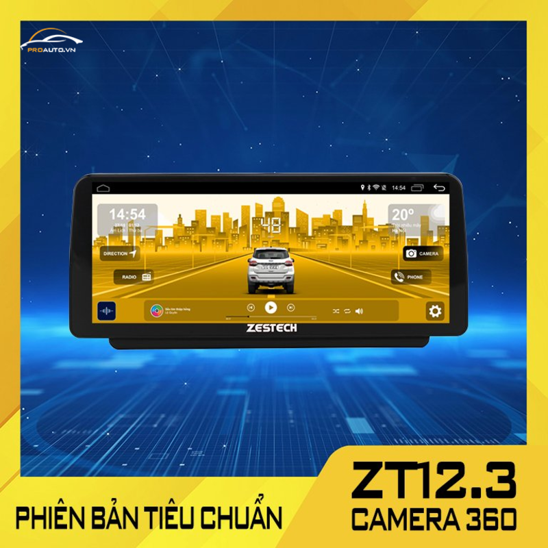Màn hình ô tô ZT12.3 camera 360