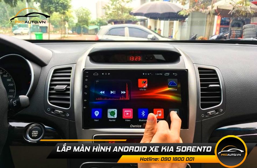 Nâng cấp màn hình DVD Android cho xe Kia Sorento
