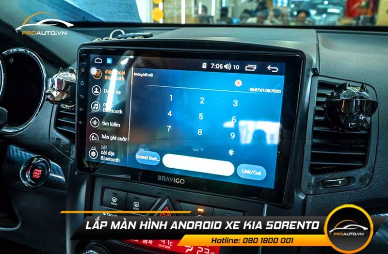 Màn hình DVD Android cho xe Kia Sorento - Kết nối điện thoại, thuận tiện khi lái xe