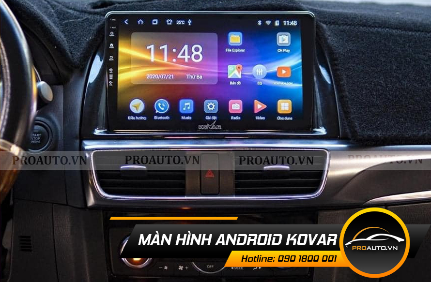 Lắp đặt màn hình DVD Android Kovar T1 cho xe ô tô