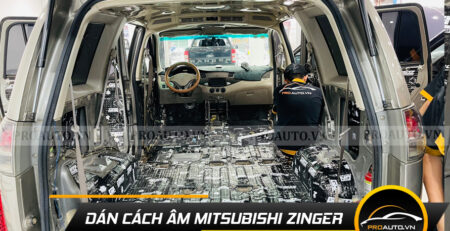 Dán cách âm sàn xe Mitsubishi Zinger