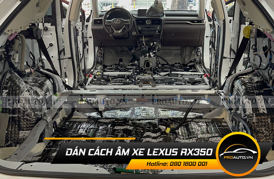Cách âm sàn xe Lexus RX350
