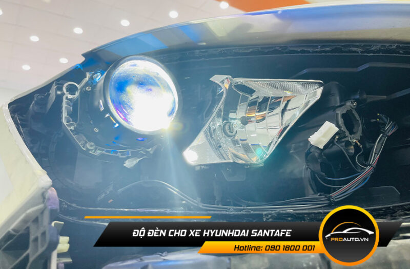 Độ đèn xe Hyundai Santafe - Tăng tính thẩm mỹ cho xe