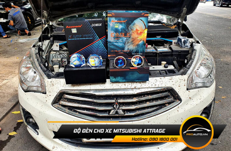 Độ đèn xe Mitsubishi Attrage - Tăng tính thẩm mỹ cho xe