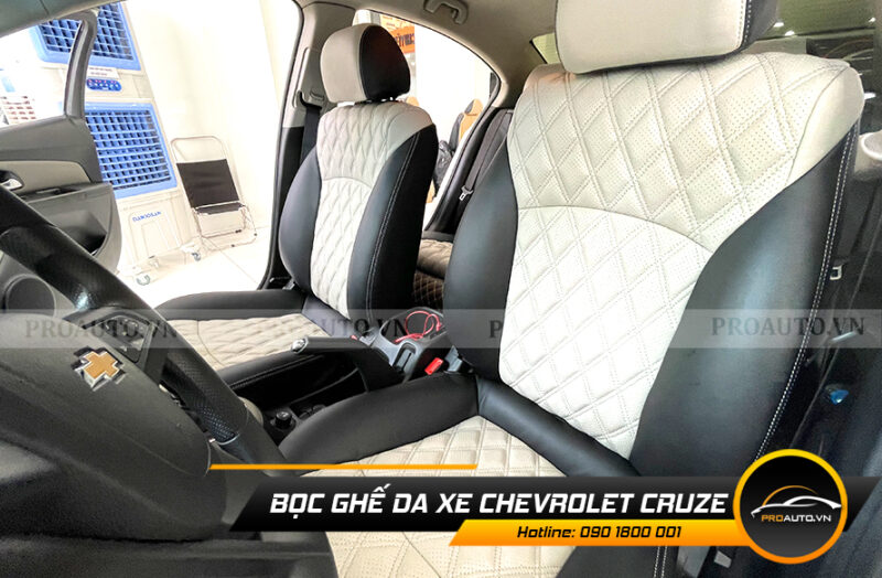 Chọn màu sắc bọc ghế da xe hơi Chevrolet Cruze