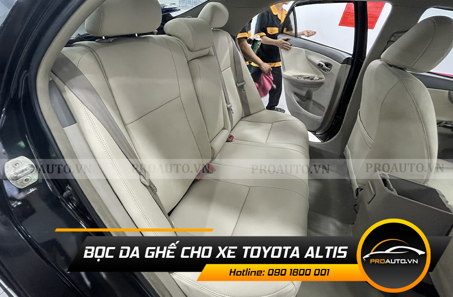 Các loại da bọc ghế ô tô Toyota Altis
