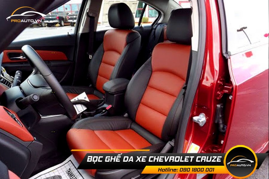 Chọn màu sắc bọc ghế da xe hơi Chevrolet Cruze