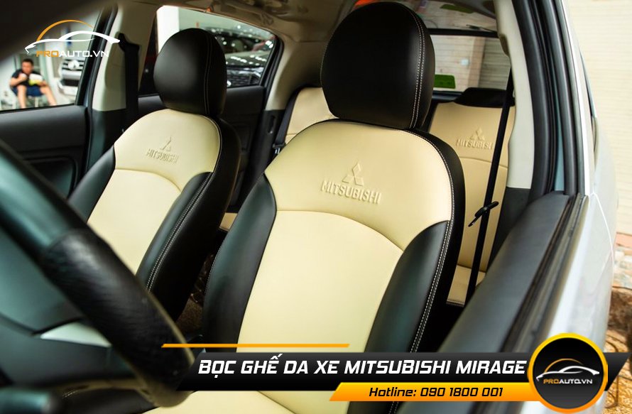 Kinh nghiệm bọc ghế da ô tô Mitsubishi Mirage