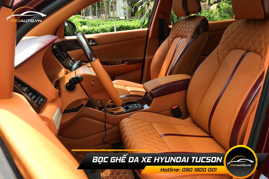 Chọn màu sắc bọc ghế da xe hơi Hyundai Tucson