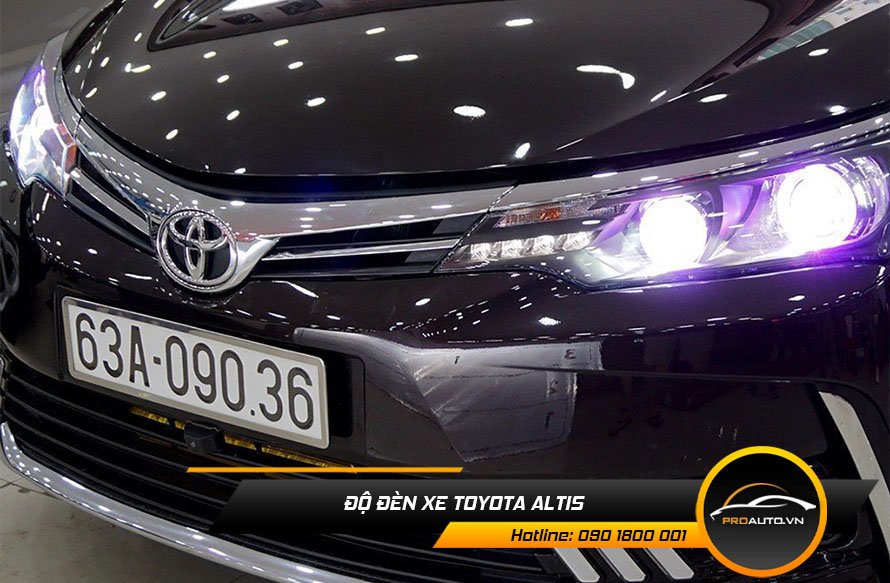 Độ đèn xe Toyota Altis