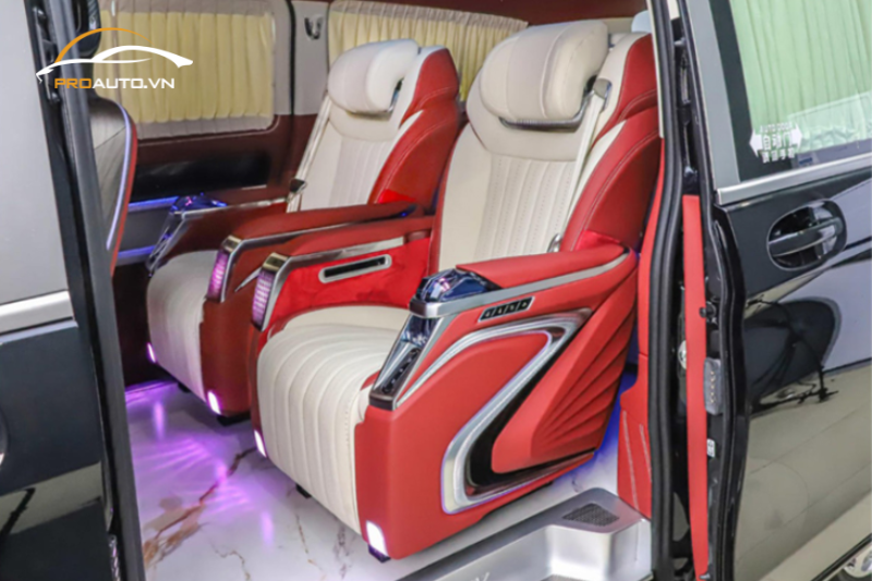 Độ ghế limousine gói nâng cao cho xe mercedes V250