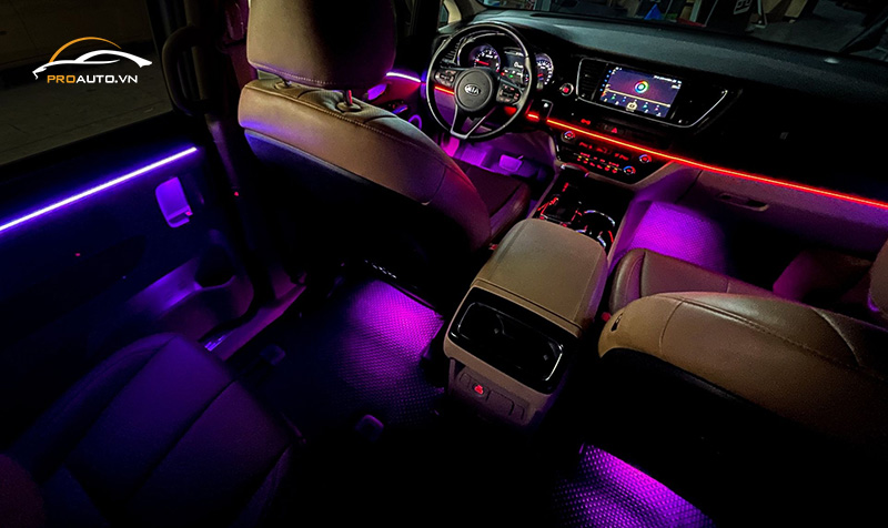 Độ LED nội thất xe Sedona