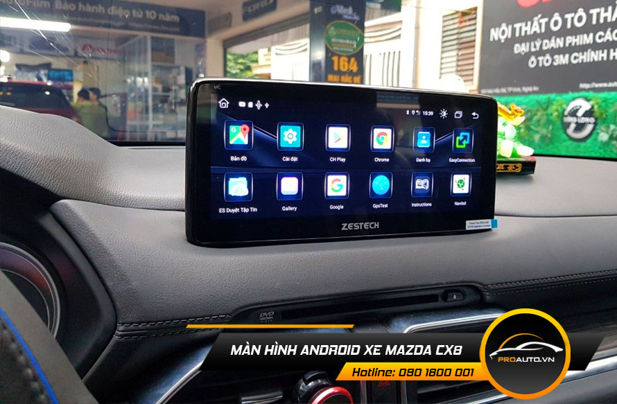 Lắp màn hình android cho Mazda Cx8