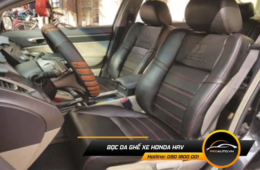 Bọc da ghế Honda HRV theo màu nội thất xe
