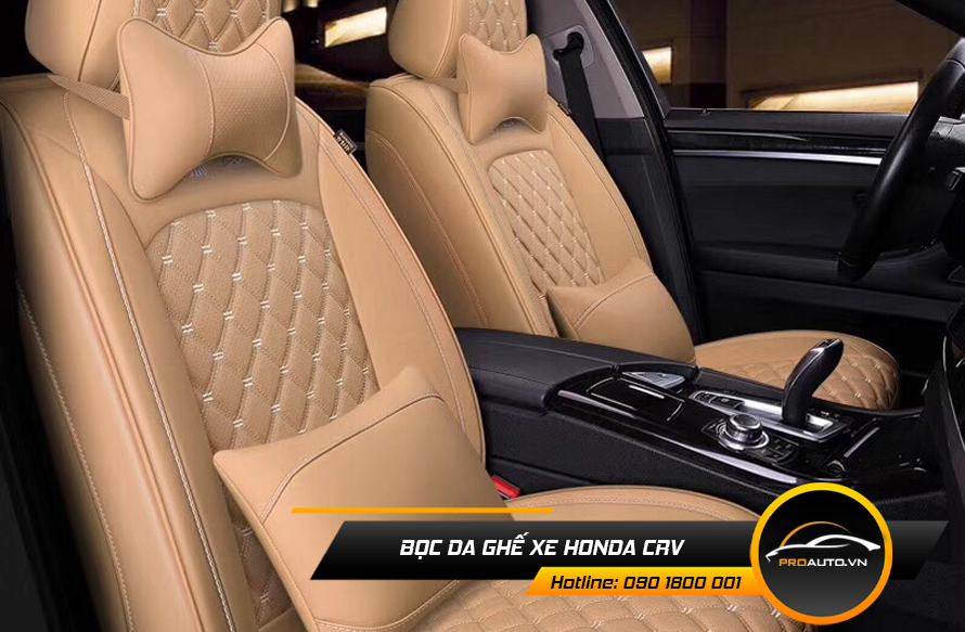 Bọc da ghế Honda CRV theo màu nội thất xe