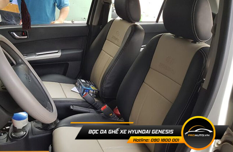 Kinh nghiệm bọc ghế da ô tô Hyundai Genesis
