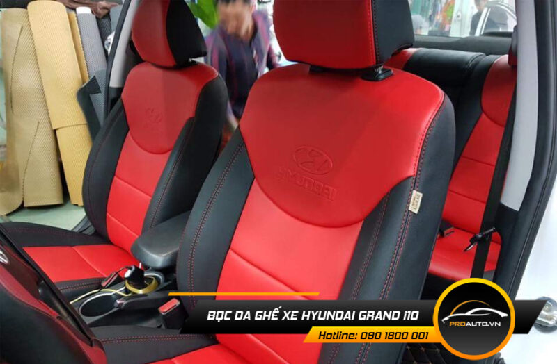 Chọn màu sắc bọc ghế da xe hơi Hyundai Grand i10