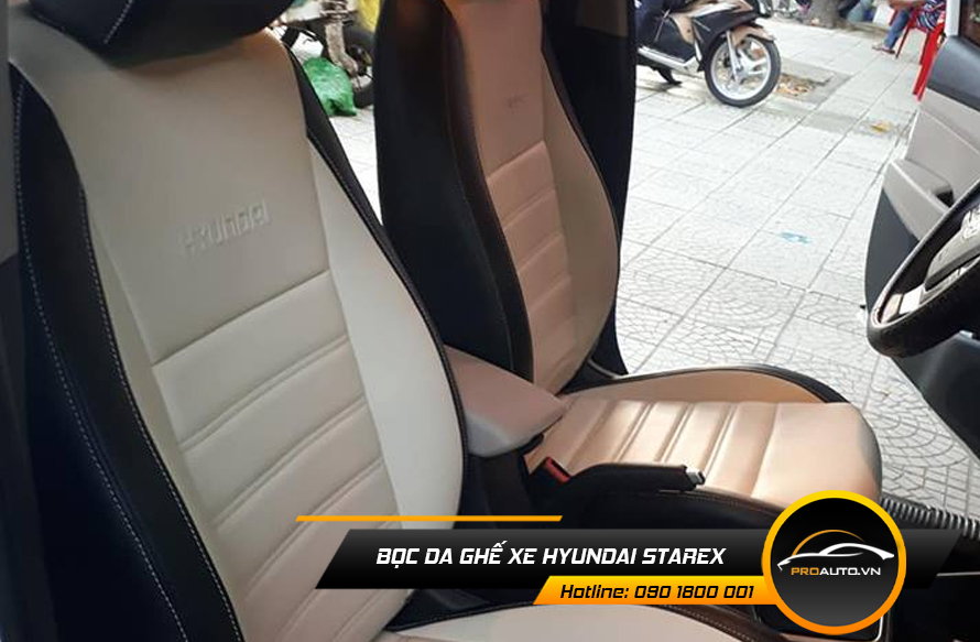 Kinh nghiệm bọc ghế da ô tô Hyundai Starex