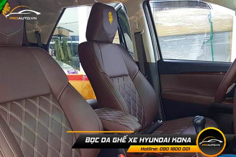 Các loại da bọc ghế ô tô Hyundai Kona
