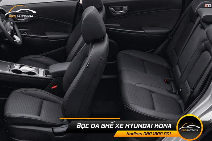 Bọc da ghế Hyundai Kona theo màu nội thất xe