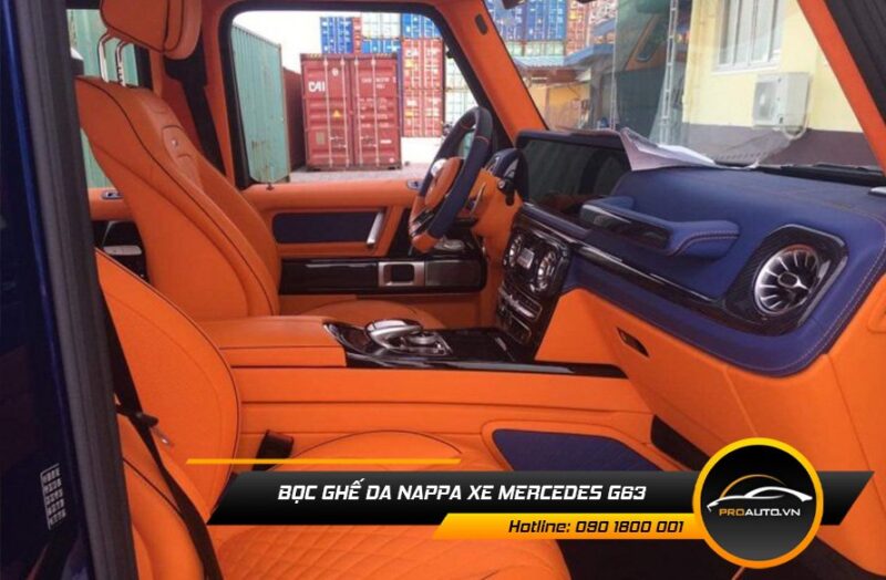 Bọc ghế da Nappa xe Mercedes G63