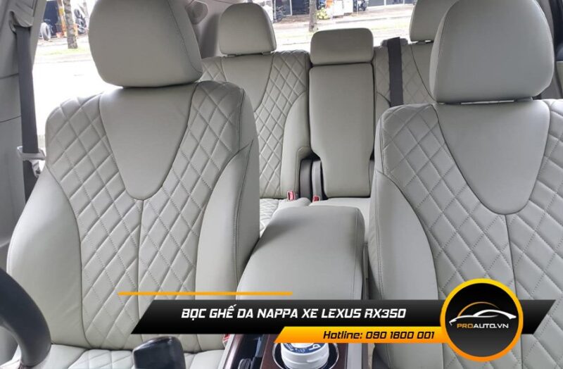 Bọc ghế da Nappa xe Lexus RX350