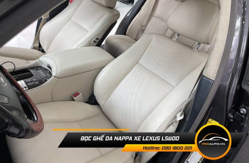 Bọc ghế da Nappa xe Lexus LS600