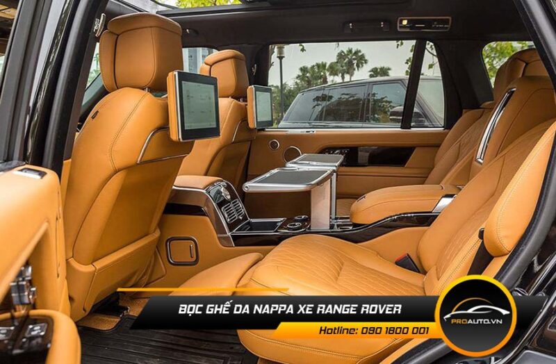 Bọc ghế da Nappa xe Range Rover