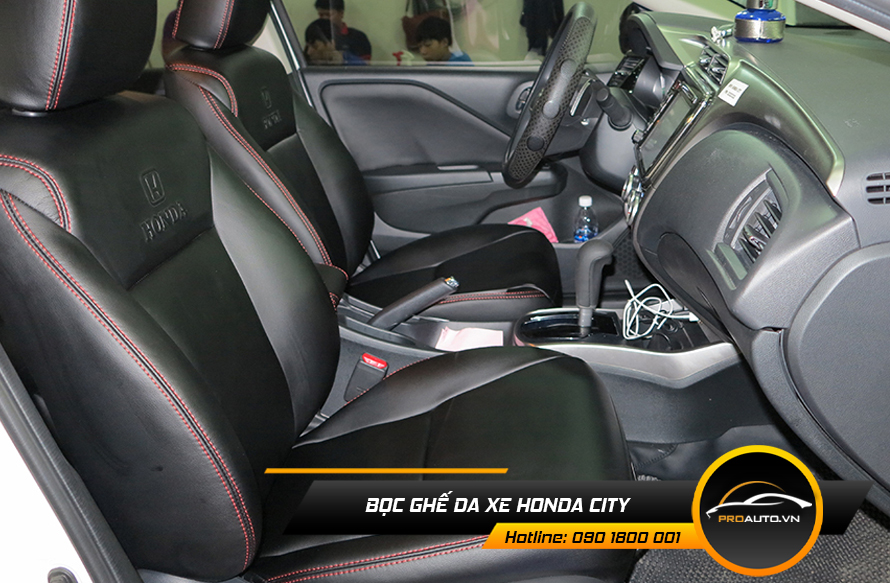 Bọc da ghế Honda City theo màu nội thất xe