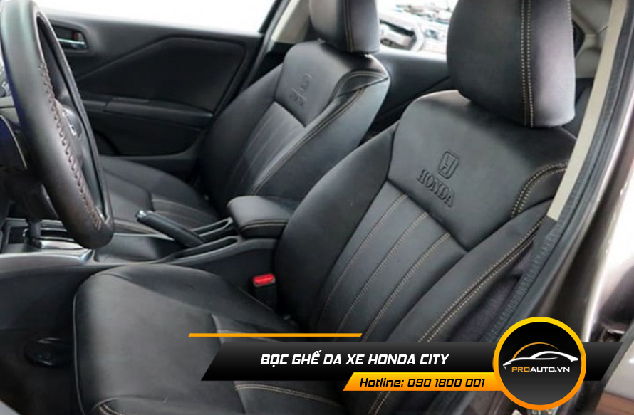Bọc da ghế Honda City theo màu nội thất xe