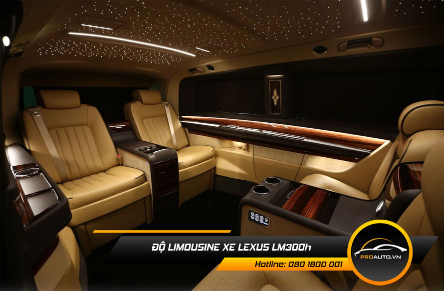 Bọc trần ánh sao xe Lexus LM300h