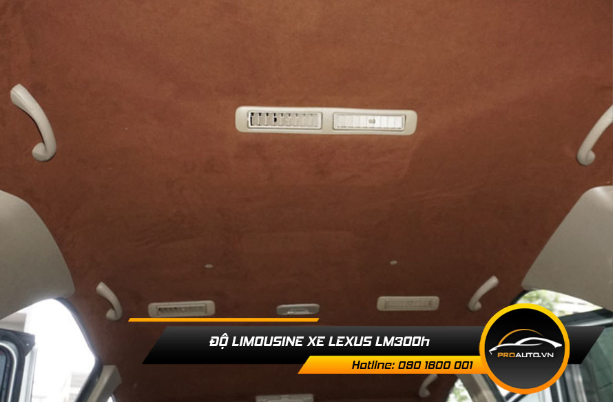 Bọc trần da lộn xe Lexus LM300h