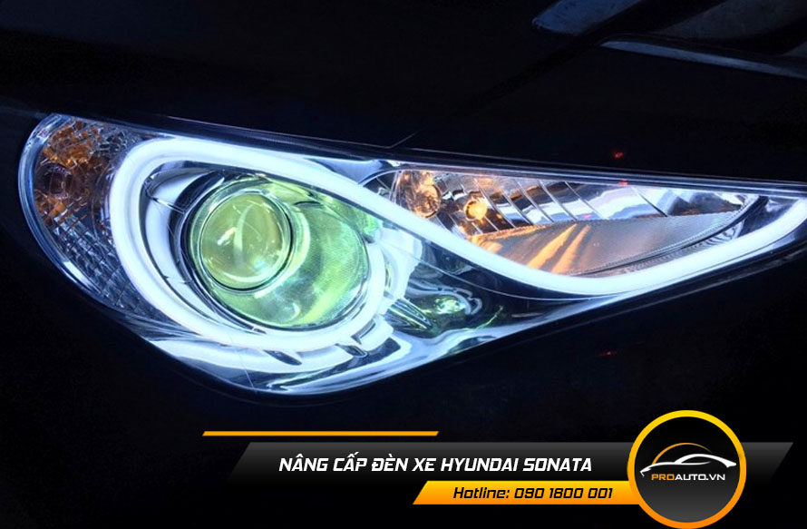 Độ đèn xe Hyundai Sonata