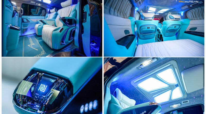 Sedona độ Limousine với màu xanh trong lành