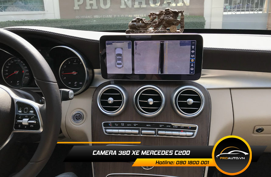 Lắp camera 360 độ xe Mercedes C200 - Phiên bản Owin 3D PRO