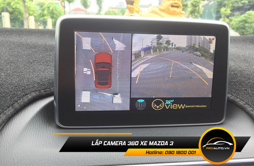 Lắp camera 360 độ xe Mazda 3 - Phiên bản Owin 2D AHD