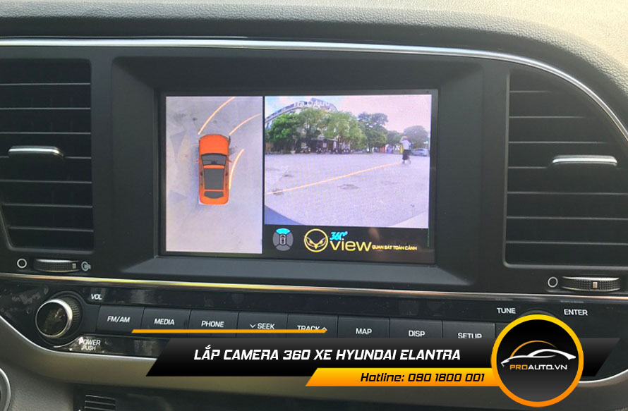 Lắp camera 360 độ xe Hyundai Elantra - Cài đặt hiển thị camera 360 theo tốc độ