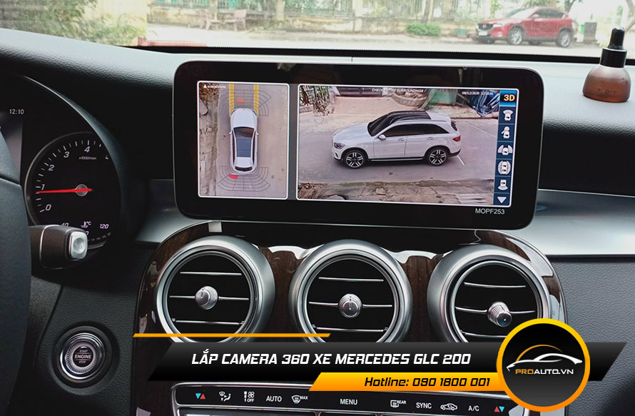 Lắp camera 360 độ xe Mercedes GLC 200 - Phiên bản Owin 3D PRO