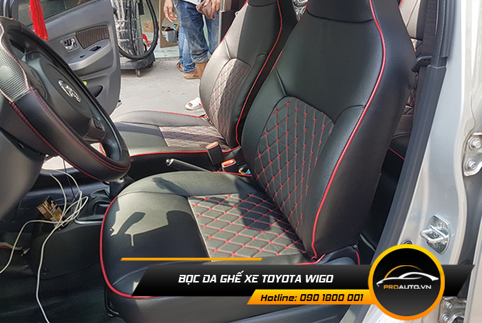 Bảng giá bọc ghế da ô tô Toyota Wigo 2021