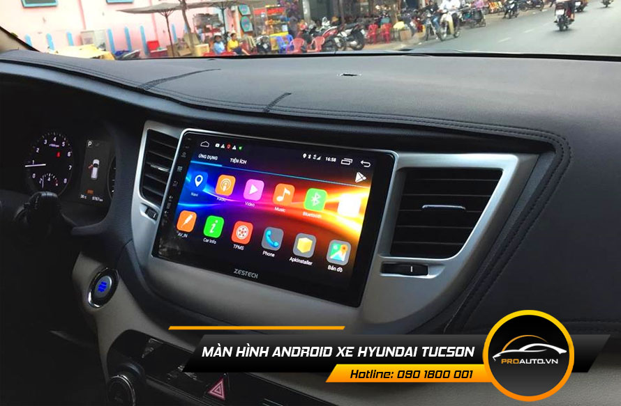 Lắp màn hình android cho Hyundai Tucson