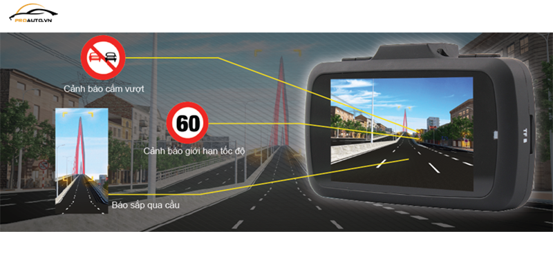 Camera hành trình ô tô giúp cảnh báo thông minh khi lái xe