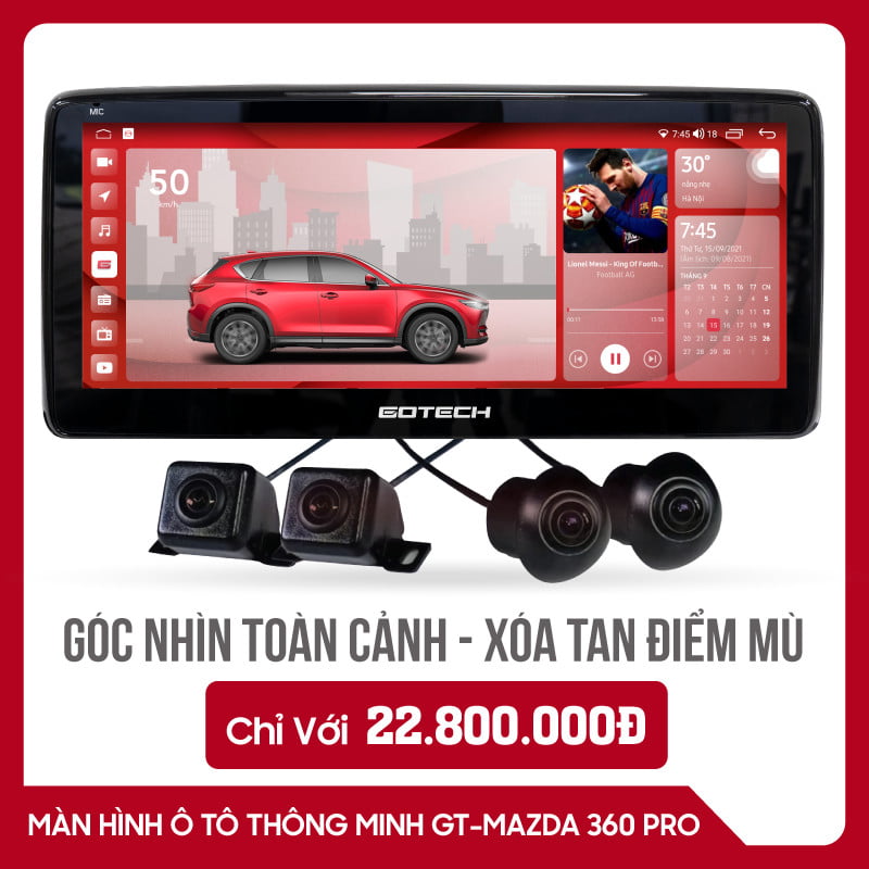 Bảng giá màn hình DVD Android Gotech GT Mazda 360 Pro