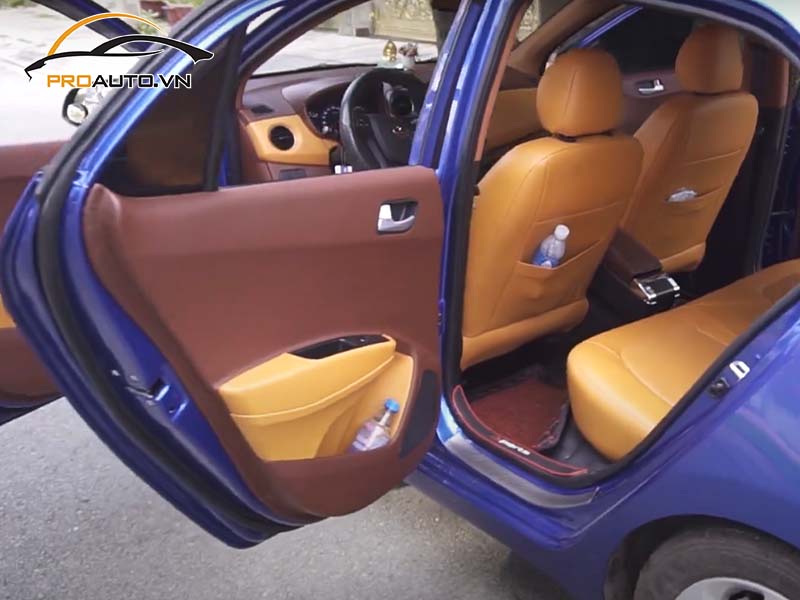 Đổi màu nội thất toàn bộ xe Hyundai Grand i10
