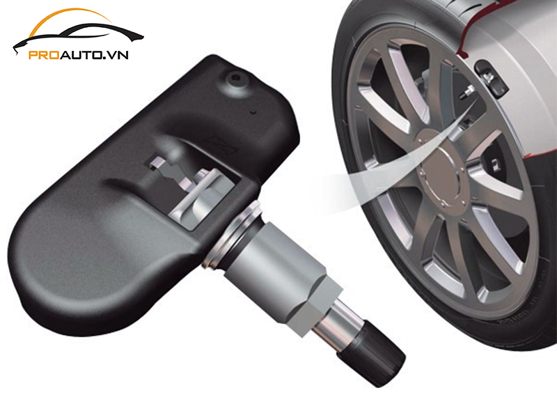 Lắp cảm biến áp suất lốp cho xe Toyota Vios