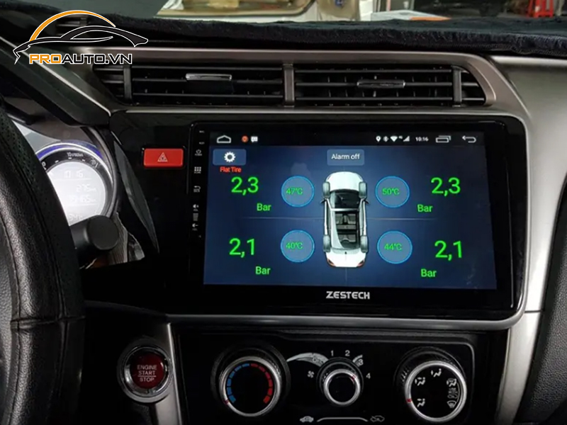 Lắp cảm biến áp suất lốp cho xe Toyota Alphard
