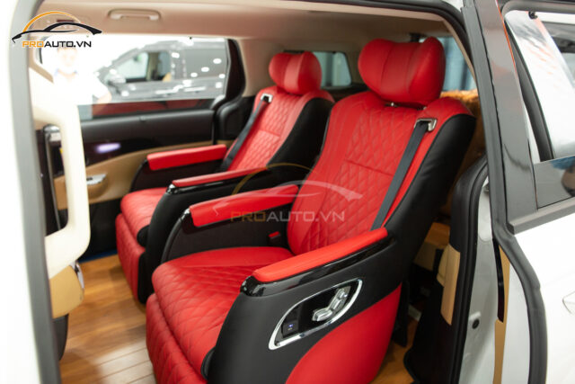 Độ ghế limousine cho xe 7 chỗ theo ghế nhập khẩu 100%